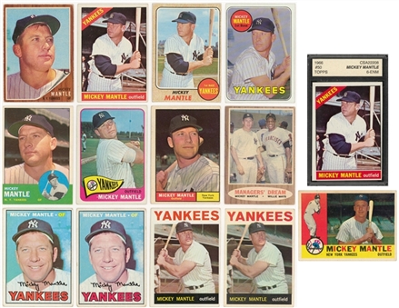1960-69 Topps Mickey Mantle Collection (14) 